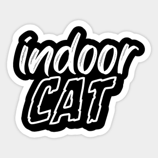 Indoor Cat Sticker